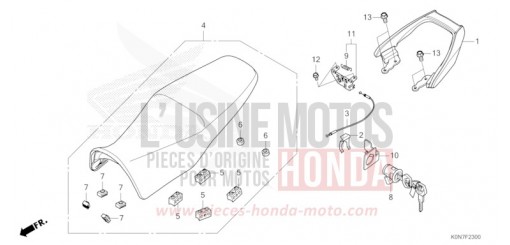 SIEGE CBF125MM de 2021